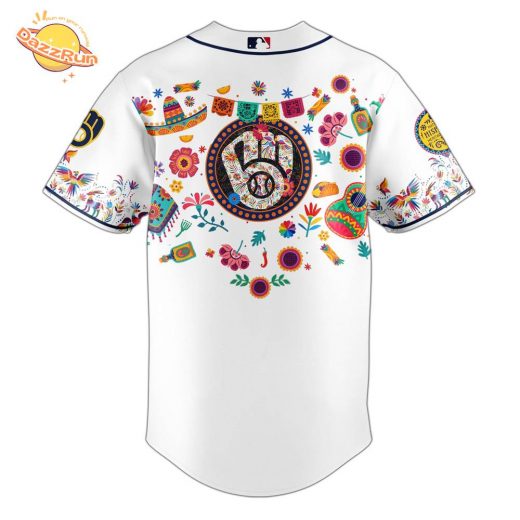 Dazzrun2FBrewers x Hispanic Heritage Specail Edition Jersey 3