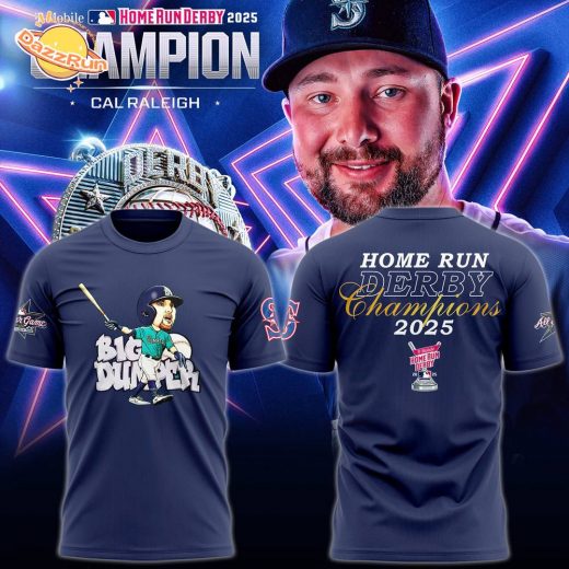 CAL Raleigh Big Dumper 2025 MLB Home Runs Derby Champions T-shirt – Navy