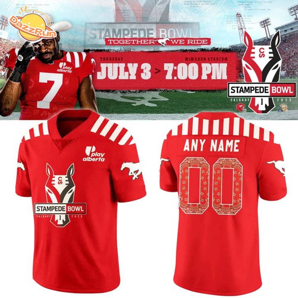 Calgary Stampeders x 2025 Stampede Bowl Jerseys Calgary Stampeders x 2025 Stampede Bowl Jerseys