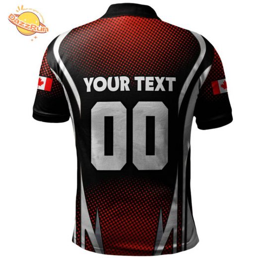 Canada Polo Shirt Fight Ready Moose Canada Hockey Attitude