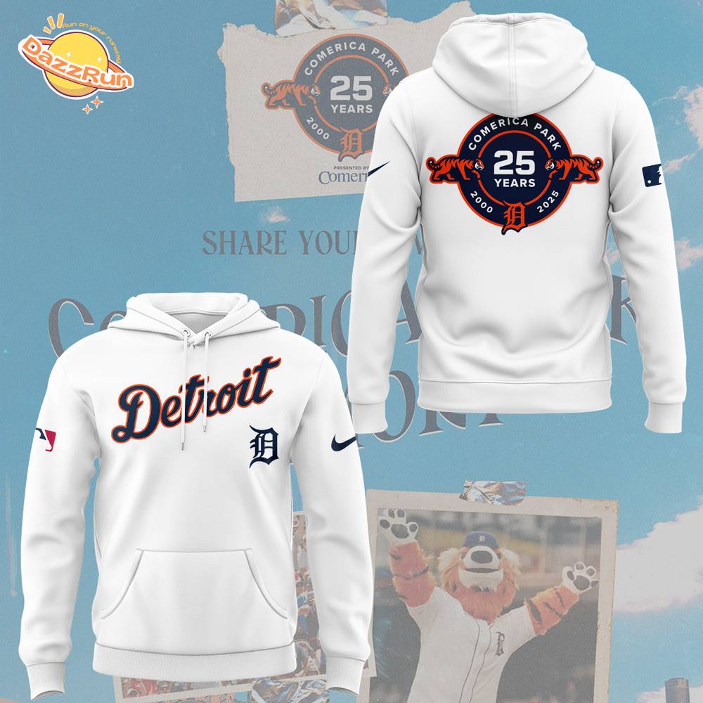 Celebrating The 25th Anniversary Of ComericaPark Limited Edition Hoodie Celebrating The 25th Anniversary Of ComericaPark Limited Edition Hoodie