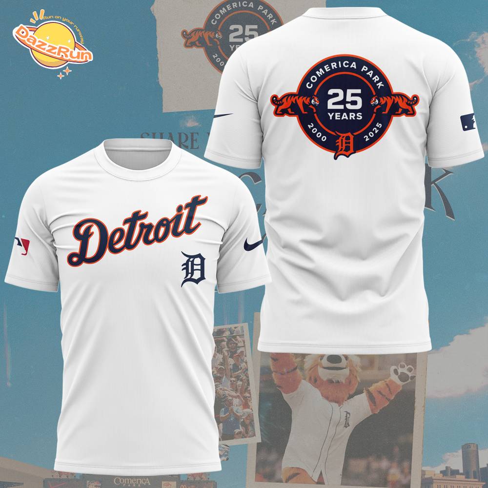 Celebrating The 25th Anniversary Of ComericaPark Limited Edition Shirt Celebrating The 25th Anniversary Of ComericaPark Limited Edition Shirt