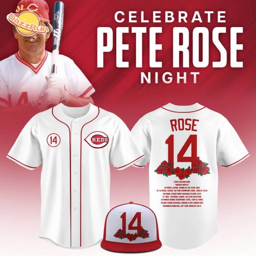 Cincinnati Reds Pete Rose Jersey – White