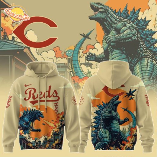 Cincinnati Reds Special Godzilla Limited Edition Hoodie