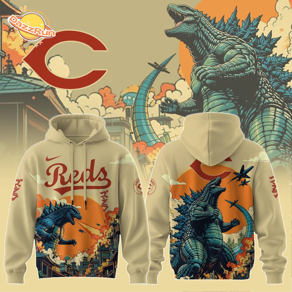 Cincinnati Reds Special Godzilla Limited Edition Hoodie Cincinnati Reds Special Godzilla Limited Edition Hoodie