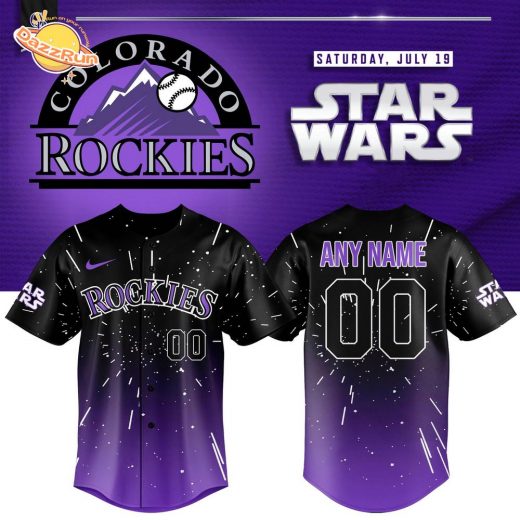 Colorado Rockies 2025 Star Wars Night Custom Jersey