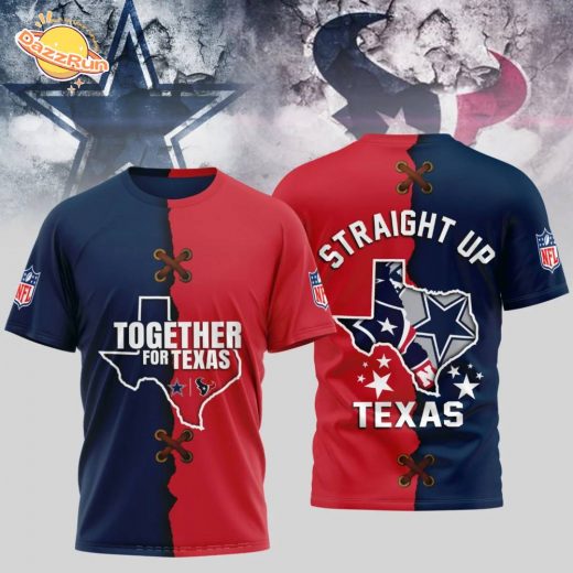 Dallas Cowboys x Houston Texans | Premium Together For Texas 3D Shirt
