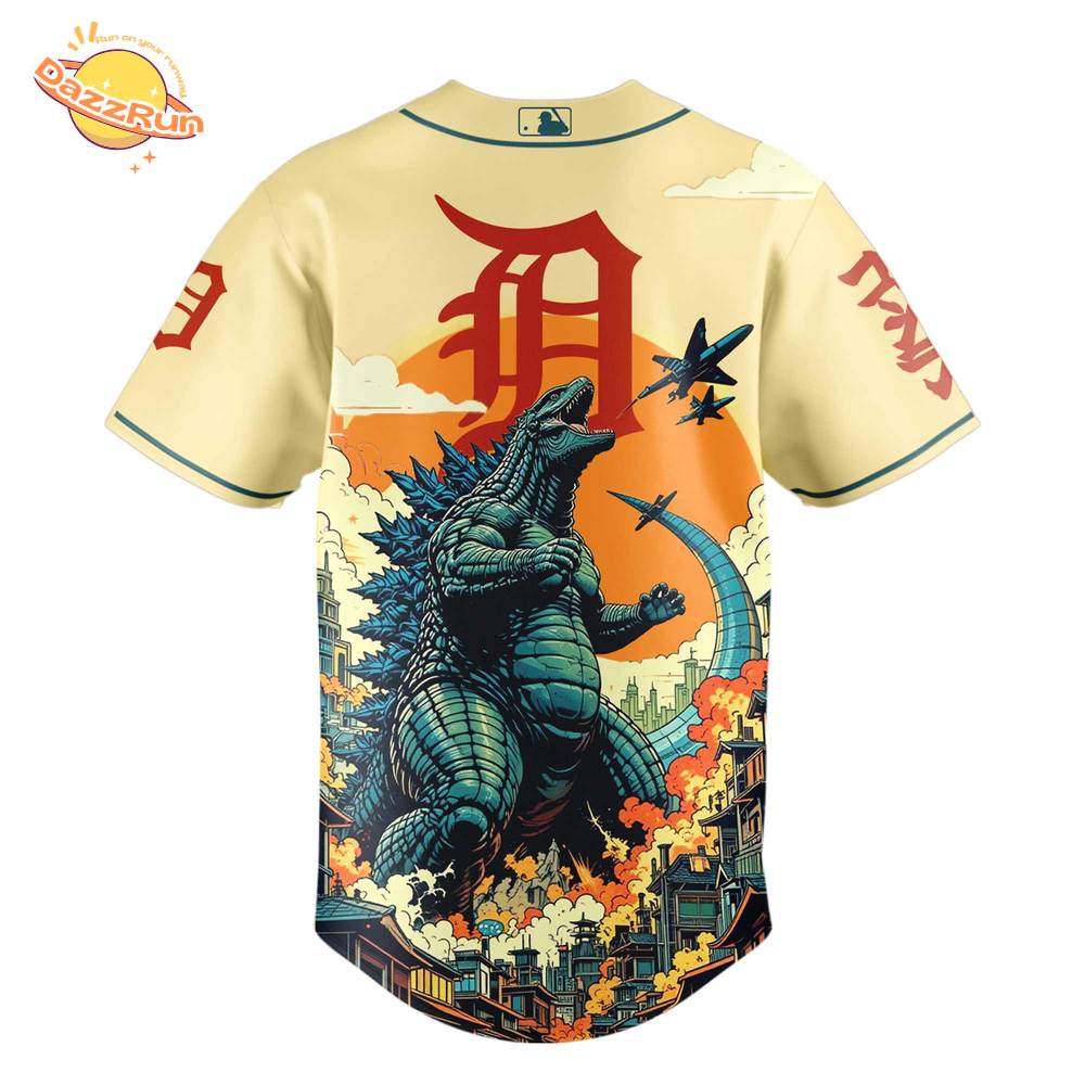 Detroit Tigers Special Godzilla Limited Edition Jersey Detroit Tigers Special Godzilla Limited Edition Jersey