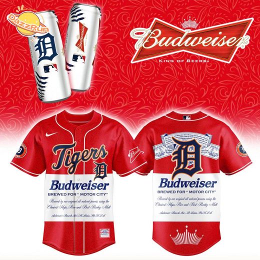 Detroit Tigers x Budweiser Version 2025 Baseball Jersey