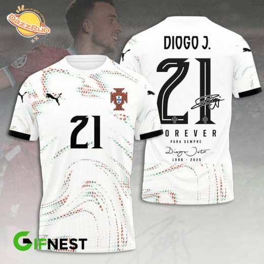 “Diogo Jota Tribute Jersey – Portugal #21 Forever Shirt 1996–2025 Memorabilia