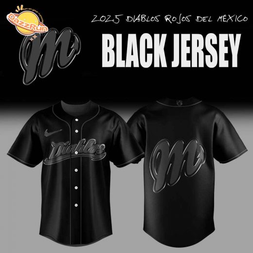 Edición limitada Diablos Rojos del México De vuelta en Jersey Negro