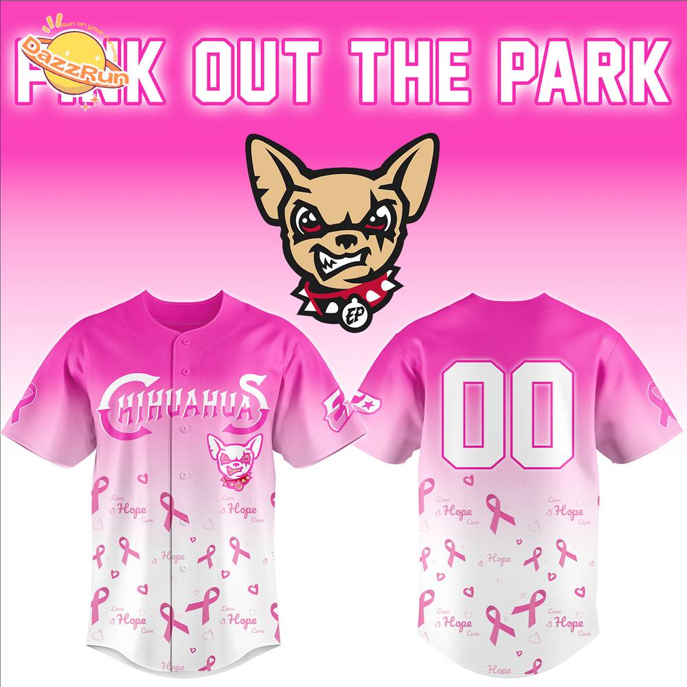 El Paso Chihuahuas 2025 Pink out the Park Jersey El Paso Chihuahuas 2025 Pink out the Park Jersey