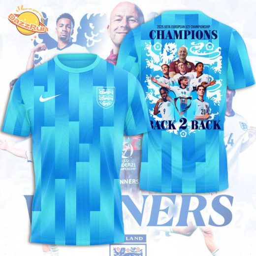 England National U-21 Football Team 3D Tshirt