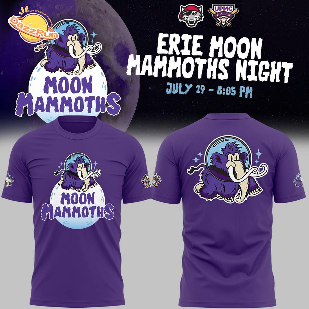 Erie SeaWolves x Erie Moon Mammoths Night 2025 Tshirt Erie SeaWolves x Erie Moon Mammoths Night 2025 Tshirt
