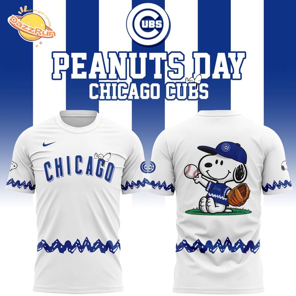 Exclusive 2025 Chicago Cubs x Peanuts Night Tshirt – Limited Edition Exclusive 2025 Chicago Cubs x Peanuts Night Tshirt – Limited Edition