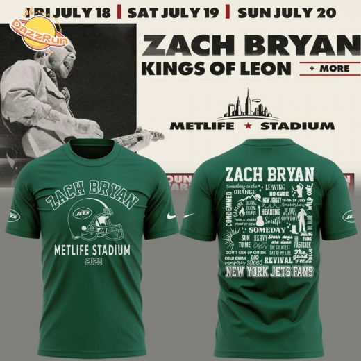 Exclusive Versio Zach Bryan x New York Jets Tshirt 2025