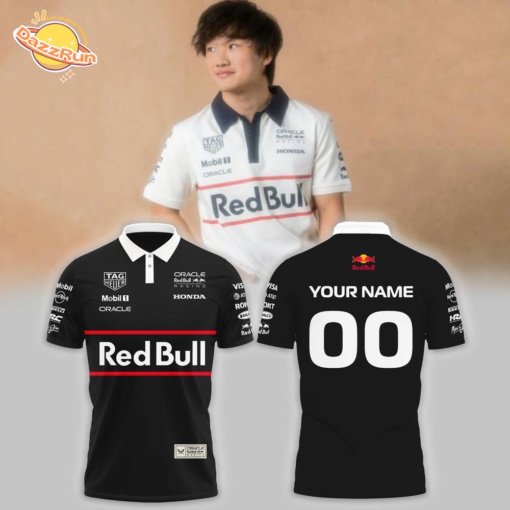 Heritage Replica RedBull F1 Black Polo Heritage Replica RedBull F1 Black Polo