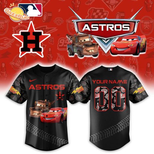 Houston Astro x Lightning McQueen Version Baseball Jersey Combo Custom