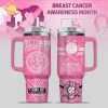 Blue Jays Breast Cancer Awareness Tumbler With Handle