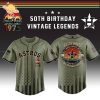NY Mets x 50th Birthday Vintage Legends Mashup Usa Design Baseball Jersey