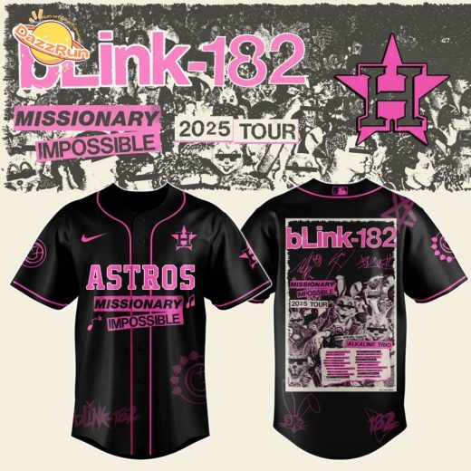 Houston Astros x Blink-182 Missionary Impossible Tour 2025 Jersey