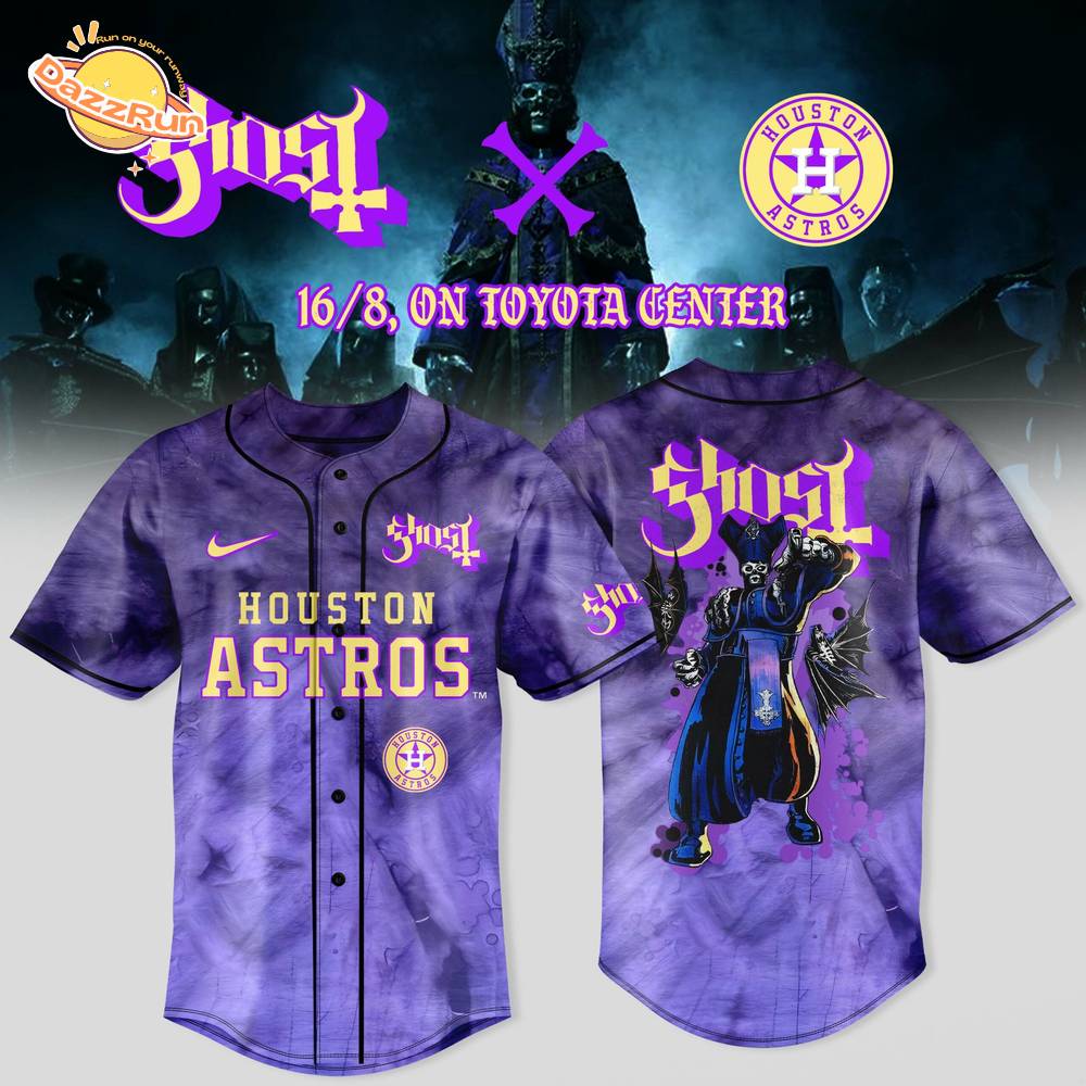 Houston Astros x Ghost Band World Tour 2025 Jersey Houston Astros x Ghost Band World Tour 2025 Jersey