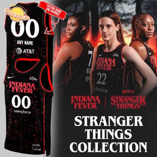 Indiana Fever Stranger Things Rebel Swingman Limited Edition Black Jersey
