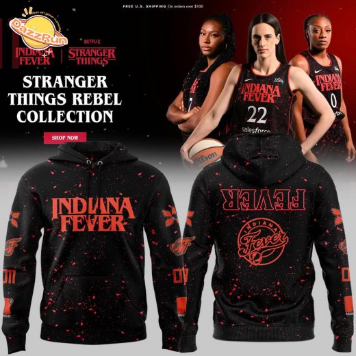 Indiana Fever Stranger Things Rebel Swingman Limited Edition Hoodie