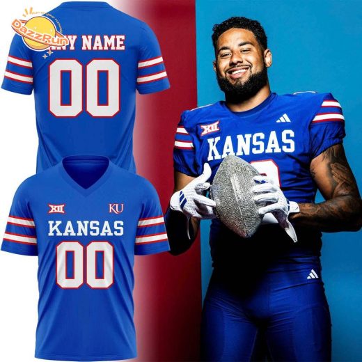 Kansas Jayhawks Logo Custom Jersey- Limited Edition