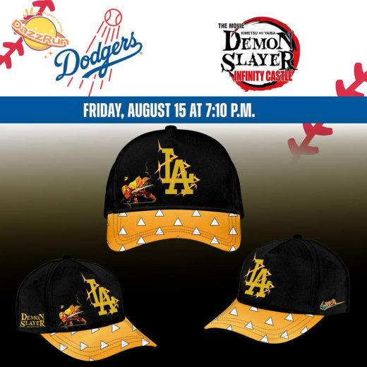 LA Dodgers _ Demon Slayer Agatsuma Zenitsu Jersey 2025