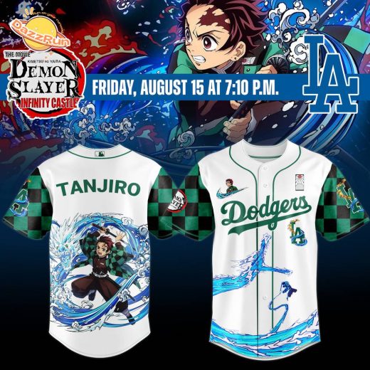 LA Dodgers _ Demon Slayer Tanjiro Jersey 2025