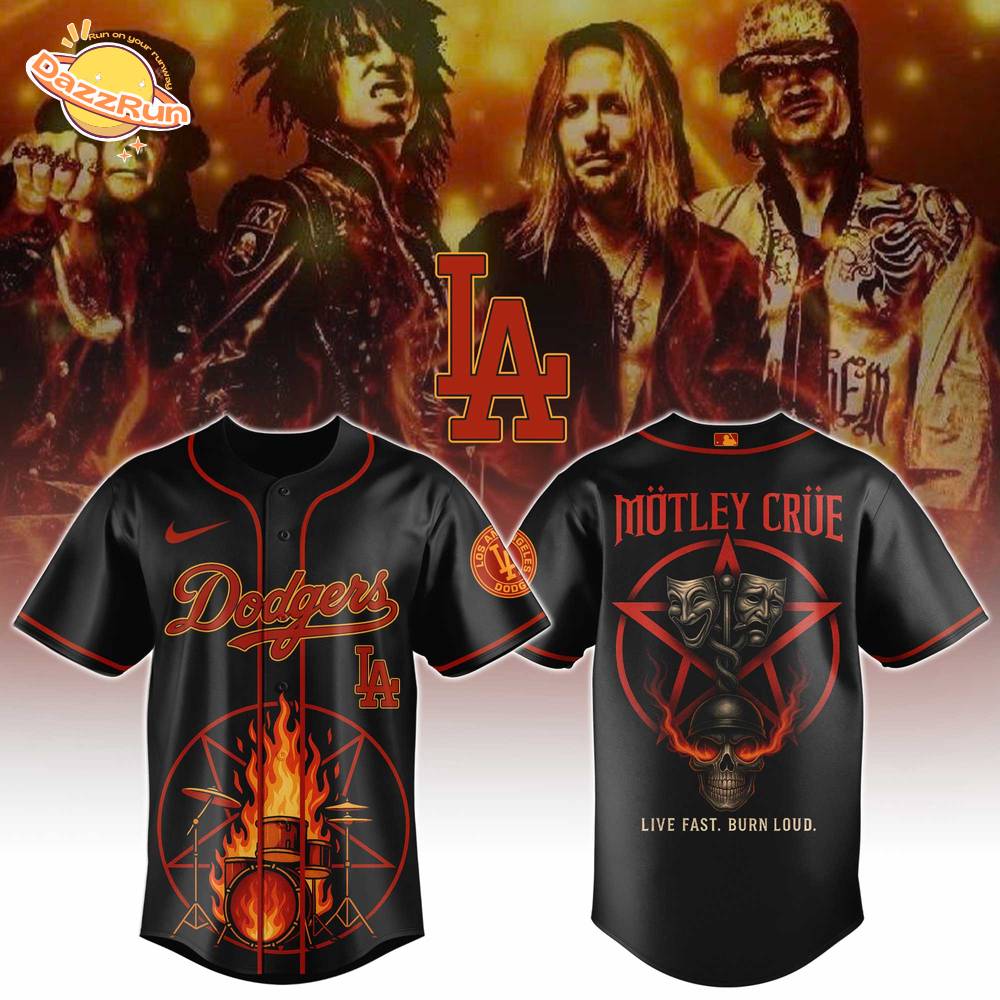 LA Dodgers x Motley Crue Limited Edition Jersey LA Dodgers x Motley Crue Limited Edition Jersey
