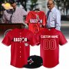 Red x Cat Day Baseball Jersey