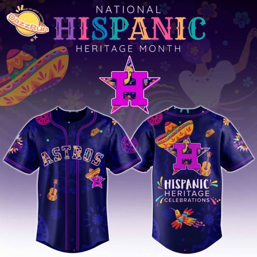 Limited Edition 2025-Houston Astros x National Hispanic Heritage Month-3D Baseball Jersey