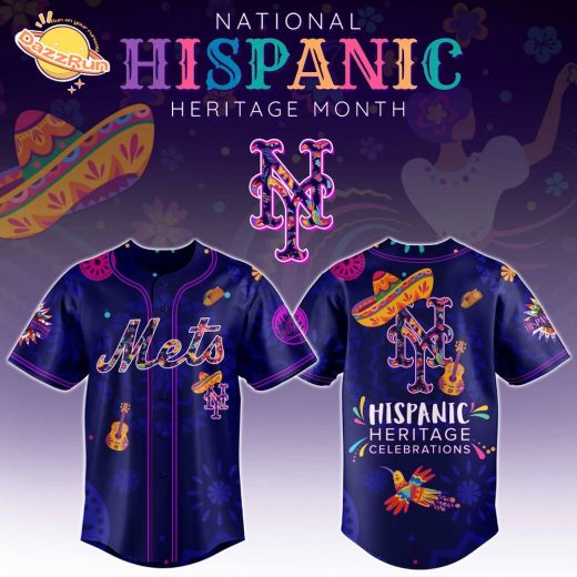 Limited Edition 2025-New York Mets x National Hispanic Heritage Month-3D Baseball Jersey