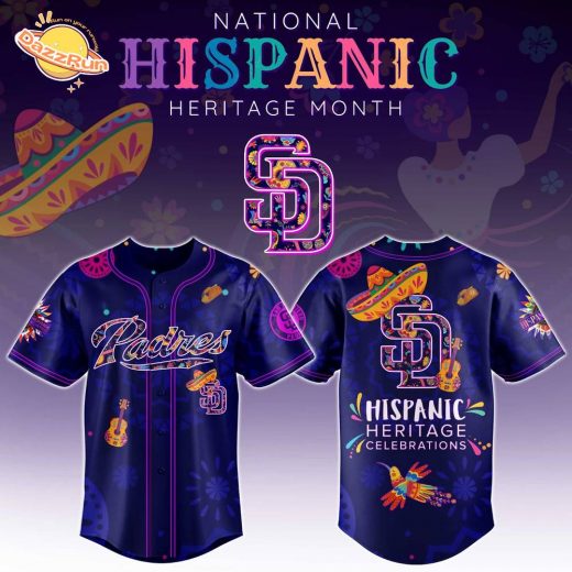 Limited Edition 2025-San Diego Padres x National Hispanic Heritage Month-3D Baseball Jersey