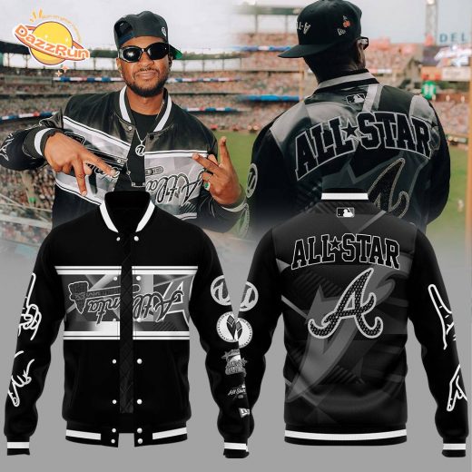 Limited Edition A.Braves Peace up, A-Town Down Black Jacket