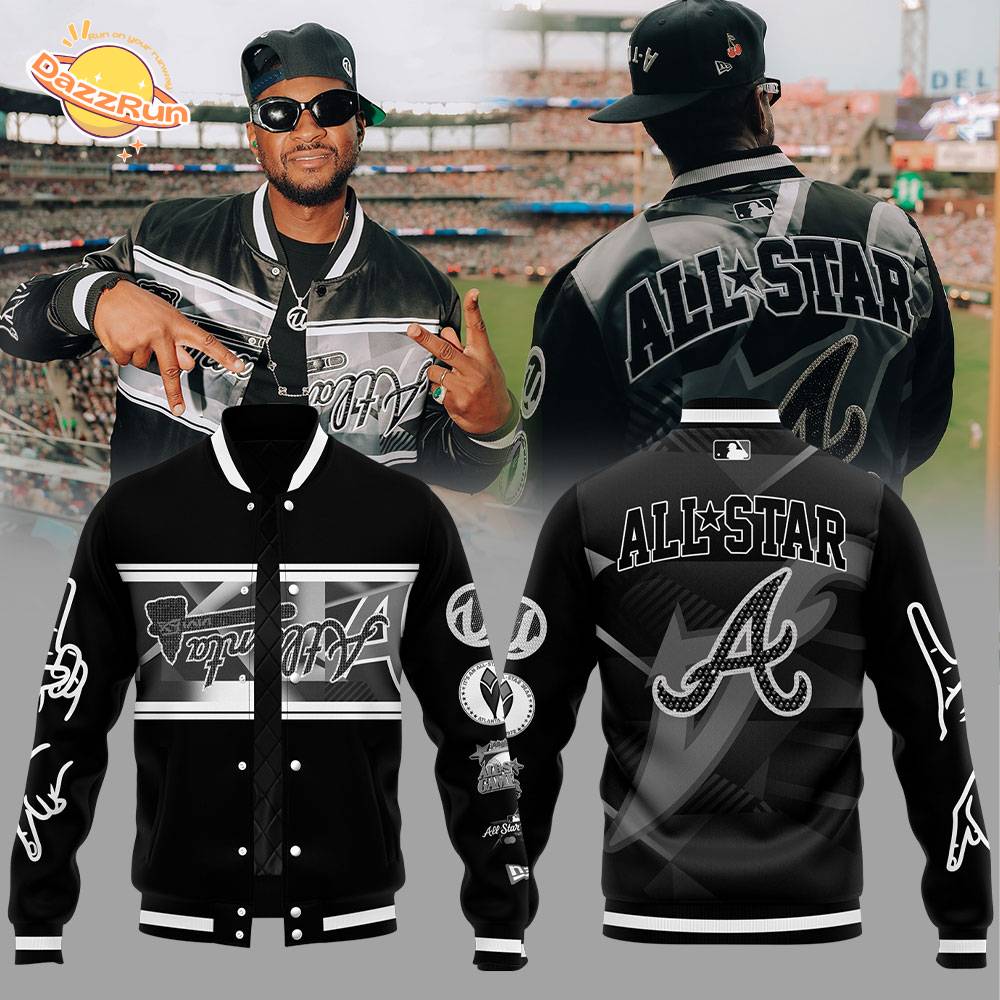 Limited Edition A.Braves Peace up, A-Town Down Black Jacket Limited Edition A.Braves Peace up, A-Town Down Black Jacket