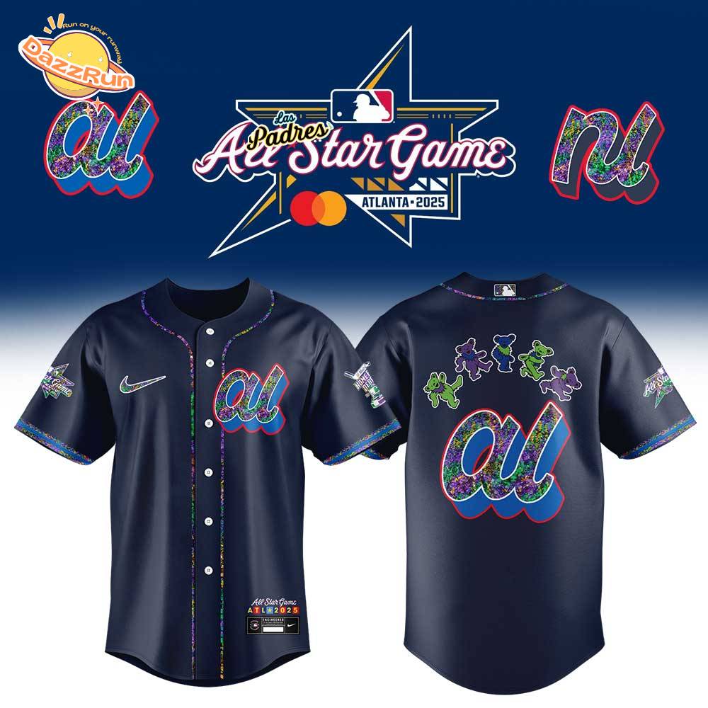 Limited Edition American League 2025 All-Star Grateful Dead Uniform Jersey Limited Edition American League 2025 All-Star Grateful Dead Uniform Jersey