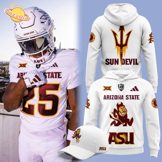 Limited Edition Arizona State Football White Hoodie V2