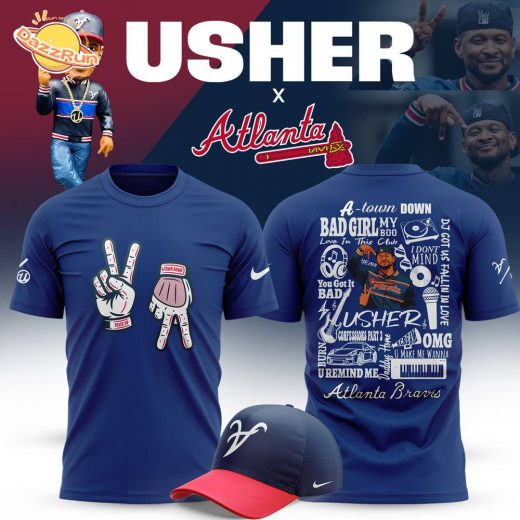Limited Edition Atlanta Braves x Usher Night 2025 Tshirt