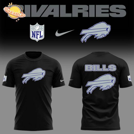 Limited Edition Bills Football Rivalries Teaser Logo Black TShirt