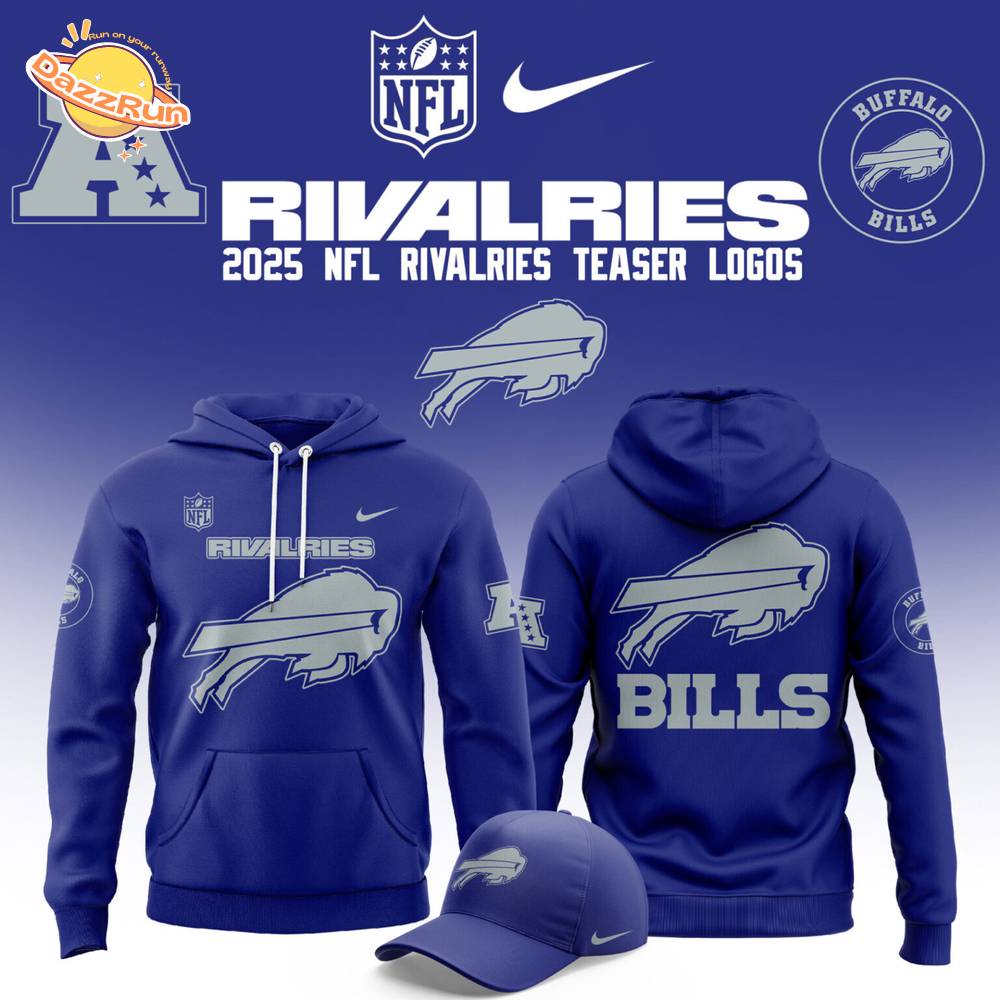 Limited Edition Bills Football Rivalries Teaser Logo Hoodie Limited Edition Bills Football Rivalries Teaser Logo Hoodie