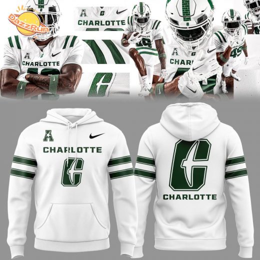 Limited Edition Charlotte 49ers 2025 White Hoodie