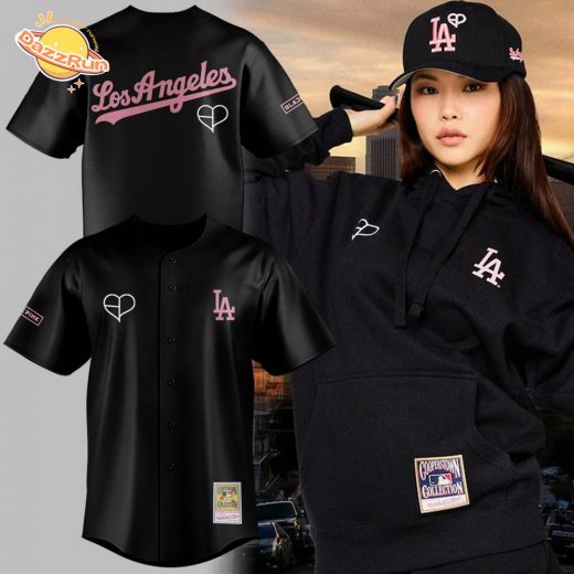 Limited Edition Dodgers x Blackpink 2025 Black Jersey