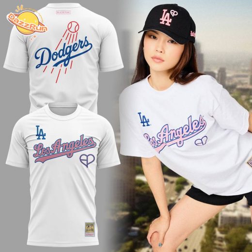 Limited Edition Dodgers x Blackpink 2025 white TShirt