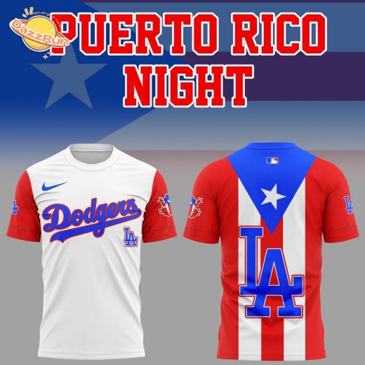 Limited Edition Dodgers x Puerto Rico Night 2025 TShirt