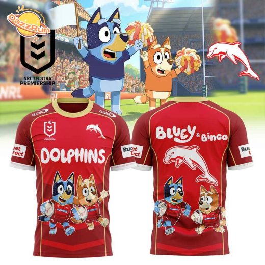 Limited Edition Dolphins x Bluey and Bingo Shirt