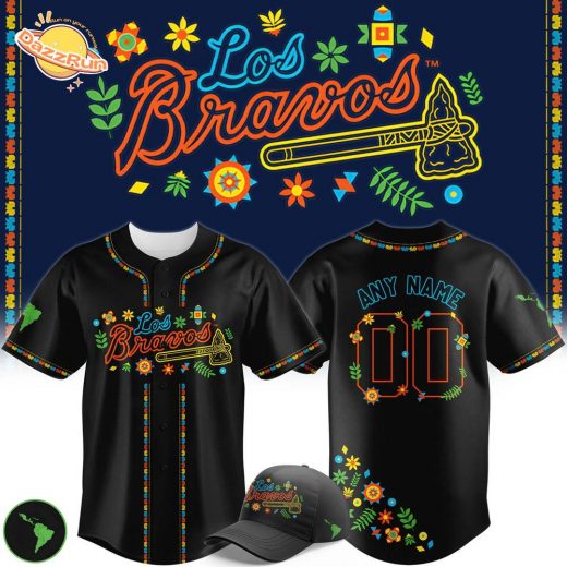 Limited Edition Los Bravos Night Baseball Jersey – Custom