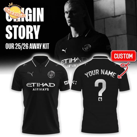 Limited Edition Manchester City Origin 25/26 Away Kit Black Polo